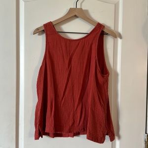 Red cotton top